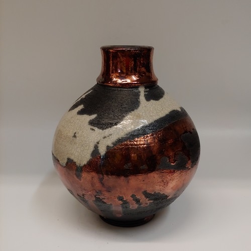 #220720 Raku Copper, White Crackle and Black $29 at Hunter Wolff Gallery